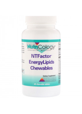 Nutricology, NTFactor EnergyLipids Chewables, 60 Chewable Tablets