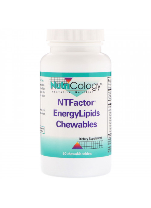 Nutricology, NTFactor EnergyLipids Chewables, 60 Chewable Tablets