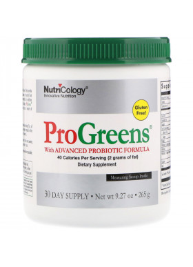 Nutricology, ProGreens with Advanced Probiotic Formula, 9.27 oz (265 g)