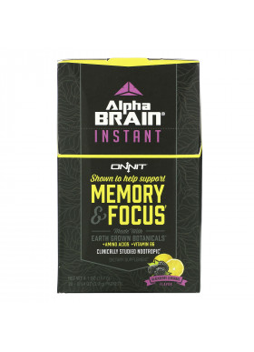 Onnit, AlphaBRAIN Instant, Memory & Focus, Blackberry Lemonade Flavor, 30 Packets, 0.14 oz (3.9 g) Each