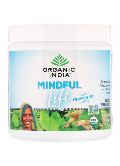 Organic India, Mindful Lift, Fermented Adaptogens, 3.17 oz (90 g)