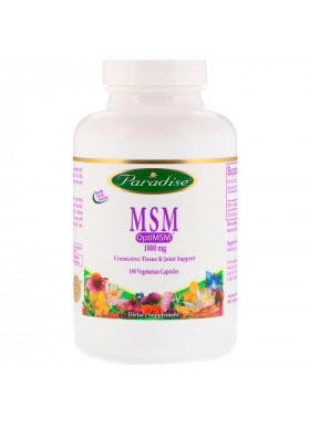 Paradise Herbs, MSM, 1,000 mg, 180 Vegetarian Capsules