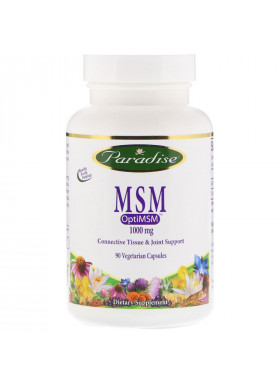 Paradise Herbs, MSM, 1,000 mg, 90 Vegetarian Capsules