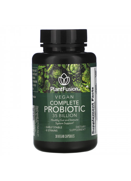 PlantFusion, Vegan Complete Probiotic, 35 Billion CFU, 30 Vegan Capsules