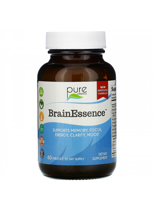 Pure Essence, BrainEssence, 60 Tablets