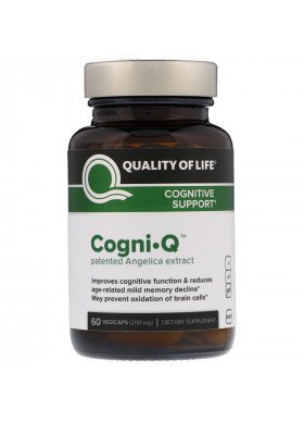 Quality of Life Labs, Cogni·Q, Cognitive Support, 200 mg, 60 VegiCaps