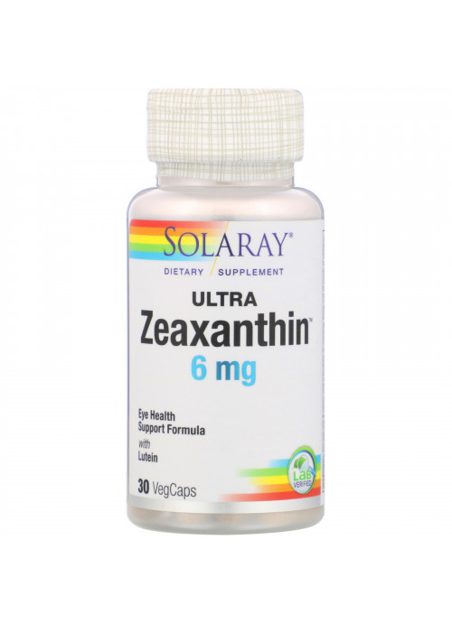 Solaray, Ultra Zeaxanthin, 6 mg, 30 VegCaps