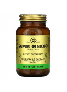 Solgar, Super Ginkgo, 120 Vegetable Capsules