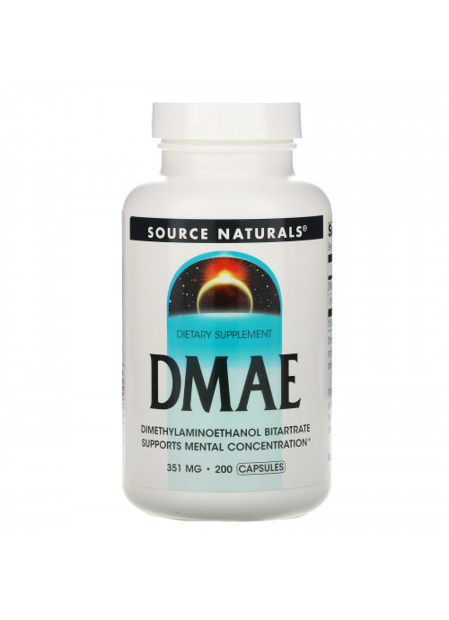 Source Naturals, DMAE, 351 mg, 200 Capsules