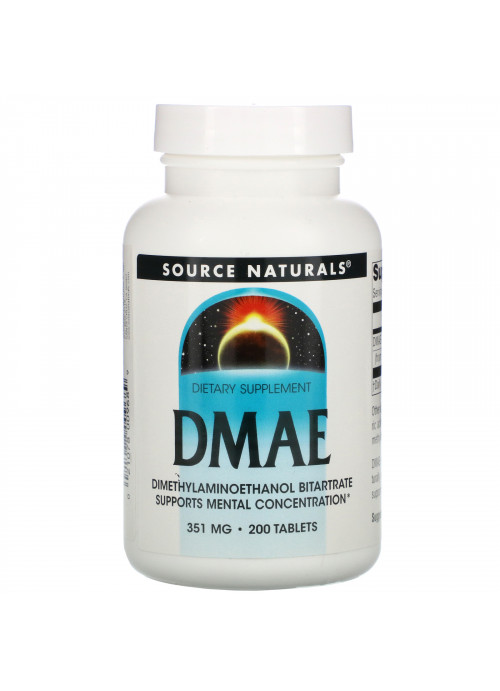 Source Naturals, DMAE, 351 mg, 200 Tablets