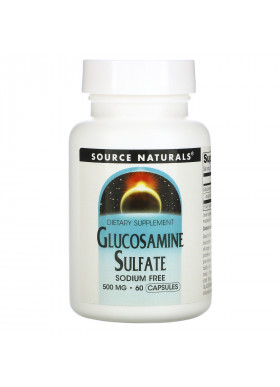 Source Naturals, Glucosamine Sulfate, 500 mg, 60 Capsules