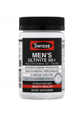 Swisse, Men's Ultivite 50+ Multivitamin, 60 Tablets