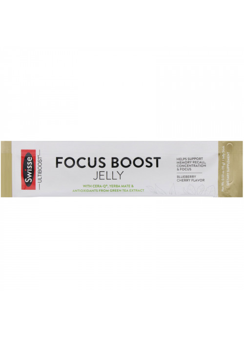 Swisse, Ultiboost, Focus Boost Jelly, Blueberry Cherry Flavor, 10 Sticks, 0.53 oz (15 g) Each