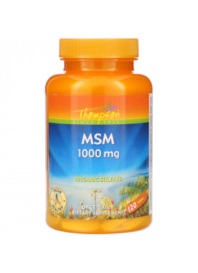 Thompson, MSM, 1,000 mg, 120 Tablets