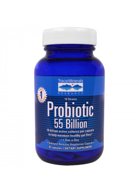 Trace Minerals Research, Probiotic, 55 Billion, 30 Capsules