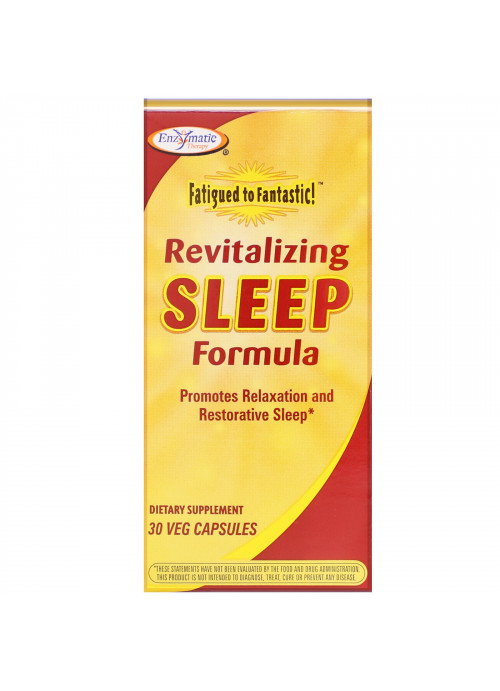 Enzymatic Therapy, Fatigued to Fantastic!, Revitalizing Sleep Formula, 30 Veg Capsules