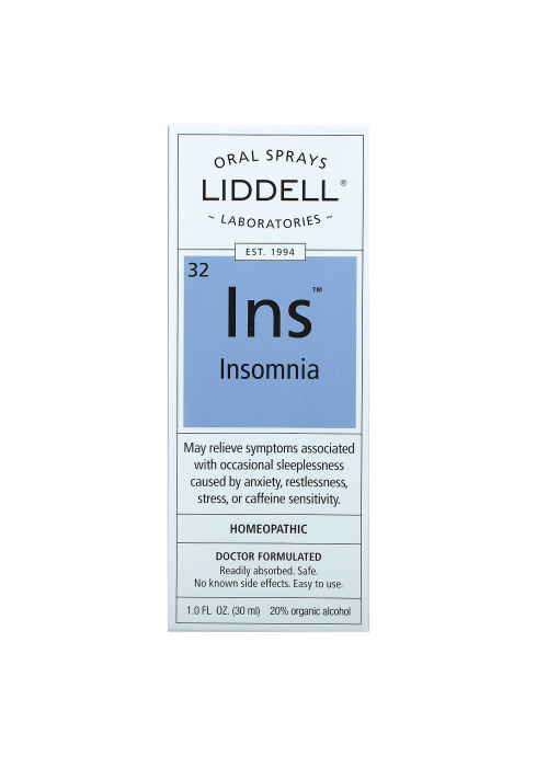 Liddell, Ins, Insomnia, Oral Spray, 1 fl oz (30 ml)