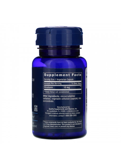 Life Extension, Melatonin, 10 mg, 60 Vegetarian Capsules