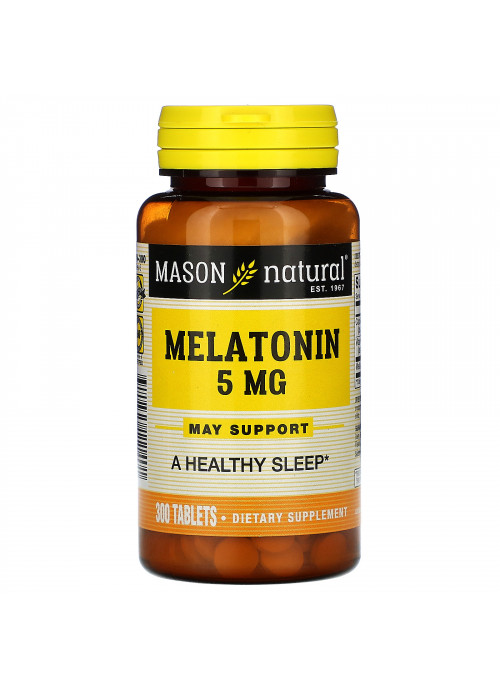 Mason Natural, Melatonin, 5 mg, 300 Tablets