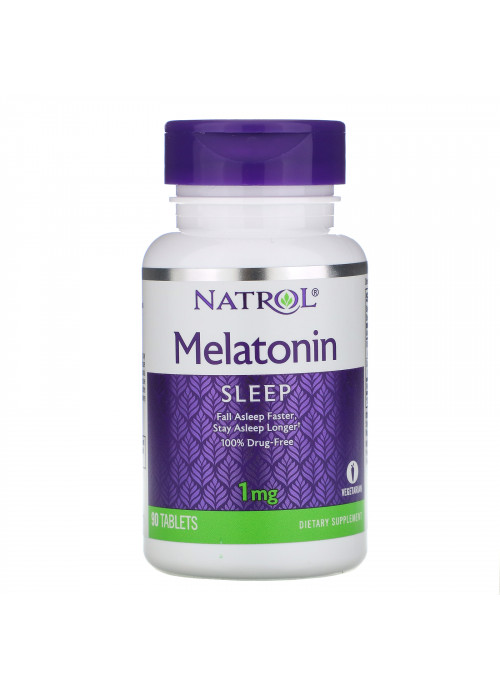 Natrol, Melatonin, 1 mg, 90 Tablets