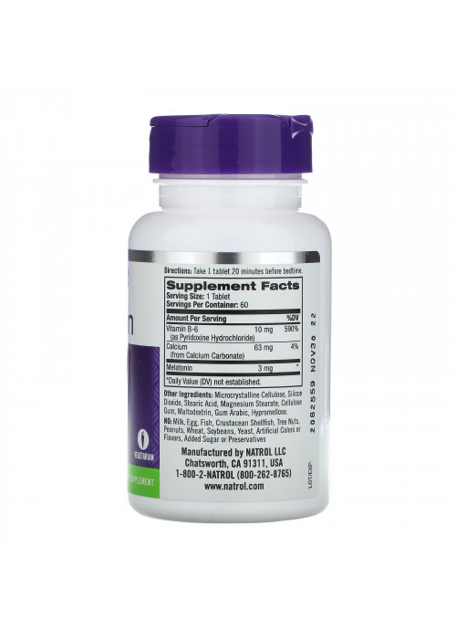 Natrol, Melatonin, 3 mg, 60 Tablets
