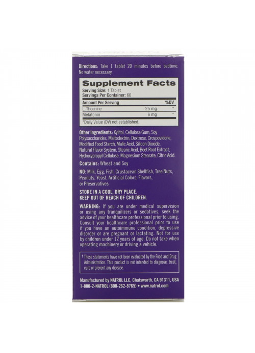 Natrol, Melatonin Calm Sleep, Fast Dissolve, Strawberry Flavor, 60 Tablets