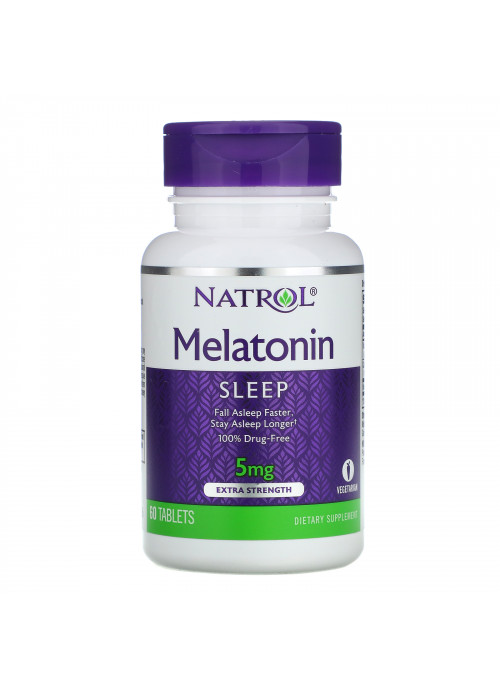 Natrol, Melatonin, Extra Strength, 5 mg, 60 Tablets