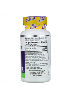 Natrol, Melatonin, Fast Dissolve, Extra Strength, Strawberry, 5 mg, 90 Tablets