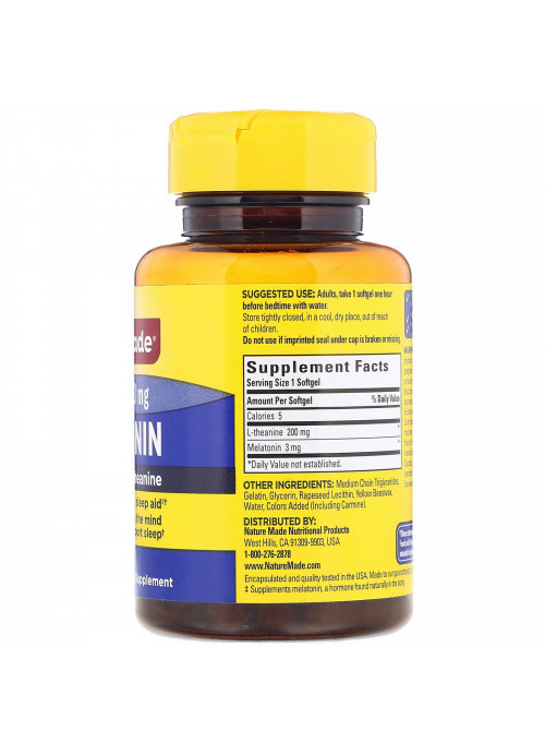 Nature Made, Melatonin, 3 mg, 60 Softgels