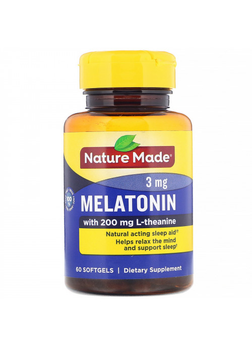 Nature Made, Melatonin, 3 mg, 60 Softgels