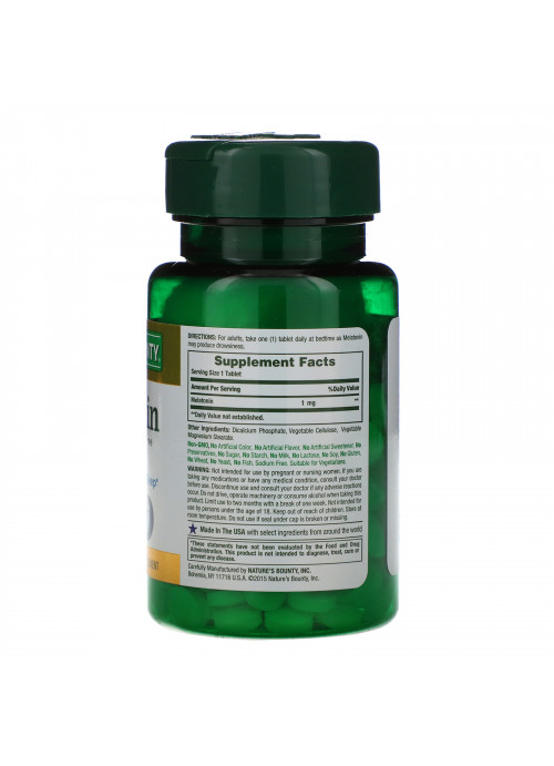 Nature's Bounty, Melatonin, 1 mg, 180 Tablets