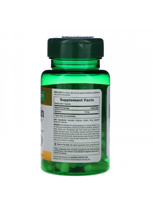 Nature's Bounty, Melatonin, 10 mg, 60 Capsules