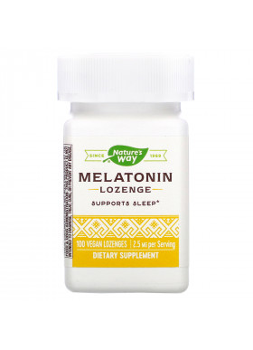 Nature's Way, Melatonin Lozenge, 2.5 mg, 100 Vegan Lozenges