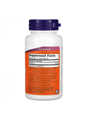Now Foods, Extra Strength Melatonin, 10 mg, 100 Veg Capsules
