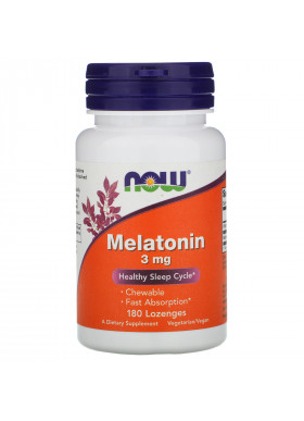 Now Foods, Melatonin, 3 mg, 180 Lozenges