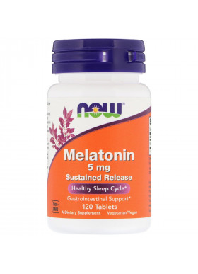 Now Foods, Melatonin, 5 mg, 120 Tablets