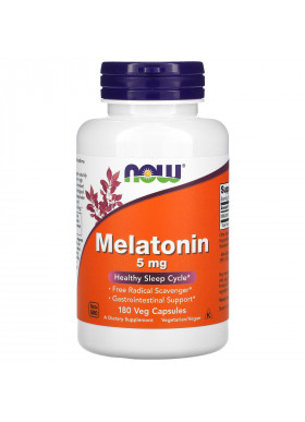 Now Foods, Melatonin, 5 mg, 180 Veg Capsules