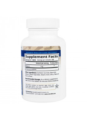 NutraLife, Melatonin, 1 mg, 240 Easy Chew Tablets
