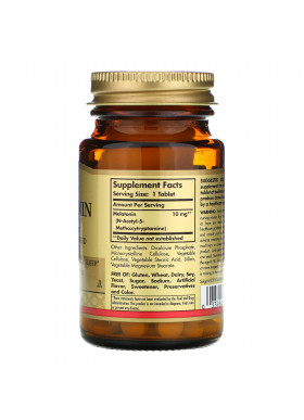 Solgar, Melatonin, 10 mg, 60 Tablets