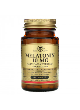 Solgar, Melatonin, 10 mg, 60 Tablets