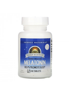Source Naturals, Melatonin, Timed Release, 2 mg, 240 Tablets