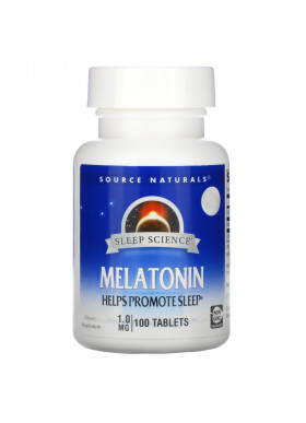 Source Naturals, Sleep Science, Melatonin, 1 mg, 100 Tablets