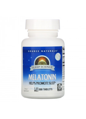 Source Naturals, Sleep Science, Melatonin, 1 mg, 300 Tablets