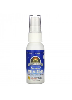 Source Naturals, Sleep Science, NutraSpray Melatonin, Orange Flavor, 1.5 mg, 2 fl oz (59.14 ml)