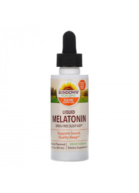 Sundown Naturals, Liquid Melatonin, Cherry Flavored, 2 fl oz (59 ml)