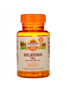 Sundown Naturals, Melatonin, 10 mg, 90 Capsules