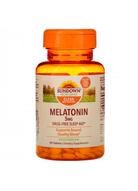 Sundown Naturals, Melatonin, 5 mg, 90 Tablets