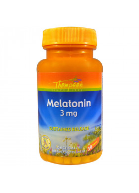 Thompson, Melatonin, 3 mg, 30 Tablets