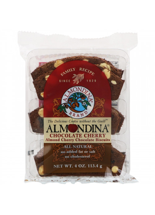 Almondina, Chocolate Cherry, Almond Cherry Chocolate Biscuits, 4 oz (113.4 g)