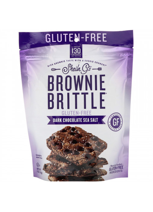 Sheila G's, Brownie Brittle, Gluten-Free, Dark Chocolate Sea Salt, 5 oz (142 g)